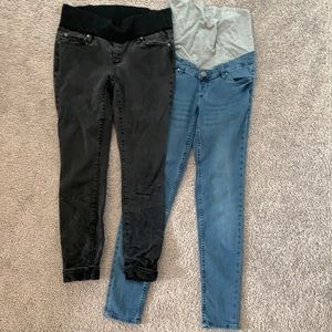 Two Pair Maternity Jeans